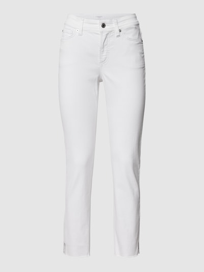 Cambio Cropped Jeans mit Swarovski®-Kristallen Weiss 2