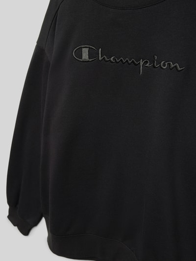 CHAMPION Bluza z wyhaftowanym logo Czarny 2