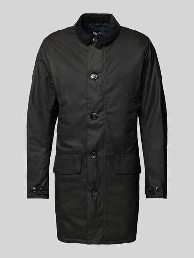 Barbour Jacke mit Pattentaschen Modell 'WAX MAC' BLACK 2