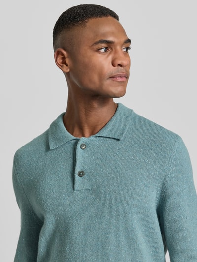 Marc O'Polo Regular Fit Strickpullover aus Woll-Mix  Eisblau 3