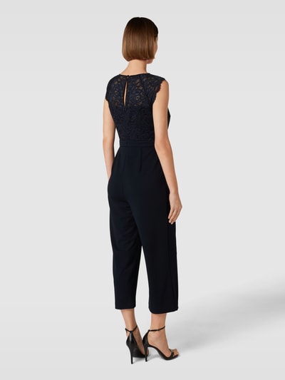 Christian Berg Cocktail Jumpsuit van kant Marineblauw gemêleerd - 5