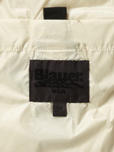 Blauer Usa Donsjack met labeldetail Offwhite - 2