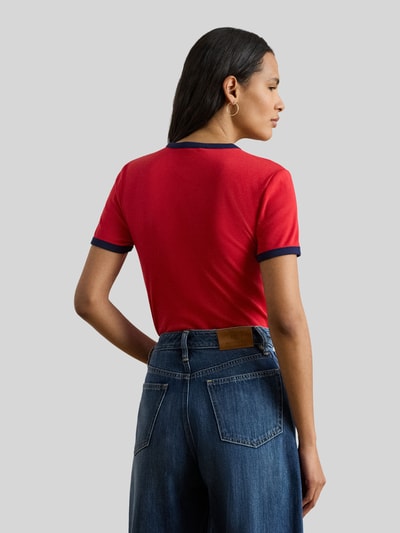 Lauren Ralph Lauren Slim Fit T-Shirt aus Baumwoll-Mix Rot 5