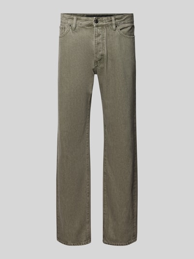 Productfoto, Relaxed Straight Jeans im Five-Pocket-Style van ARMANI EXCHANGE, puur katoen, relaxed straight fit, 5-pocketstijl, knoop- en ritssluiting, bandwijdte maat 32/32: 45 cm, binnenbeenlengte 32/32: 81 cm