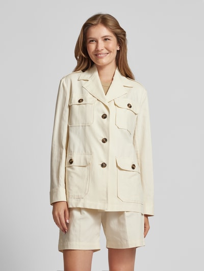 Weekend Max Mara Blazer mit Reverskragen Modell 'BACCA' Offwhite 4