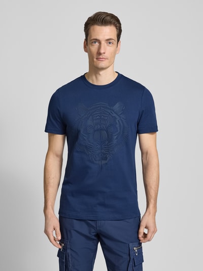 Antony Morato T-Shirt mit Motiv-Print Dunkelblau 4