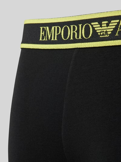 Emporio Armani Trunks mit elastischem Label-Bund im 3er-Pack Black 2