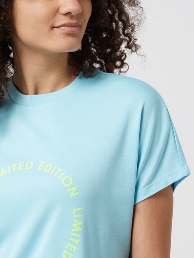 Emily Van den Bergh T-Shirt mit Message  Bleu 3