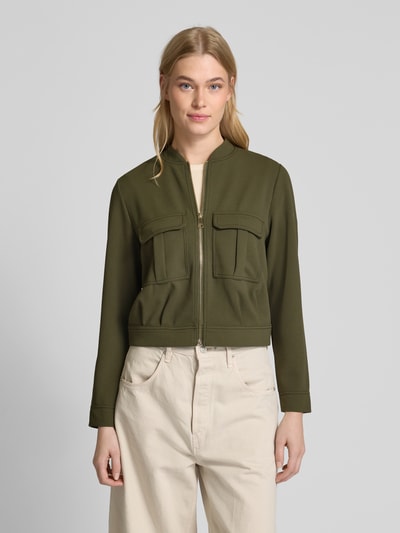 Zero Blazer mit Brustpattentaschen Khaki 4