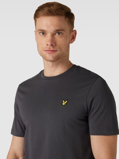 Lyle & Scott T-shirt z naszywką z logo Antracytowy 3