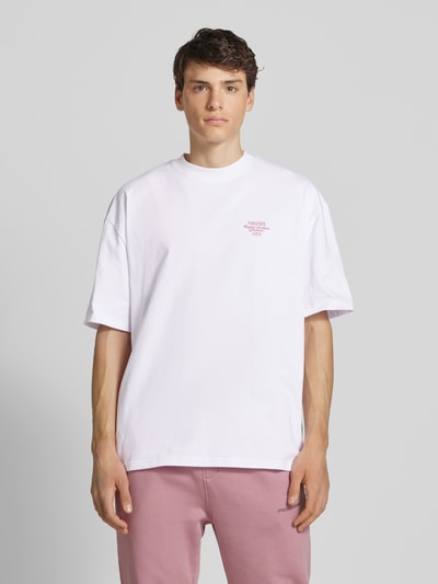 Pegador Oversized T-Shirt mit Label-Print Modell 'SYDON' Weiss 4