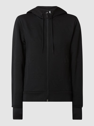 ADIDAS SPORTSWEAR Sweatjacke mit Logo-Muster Black 2