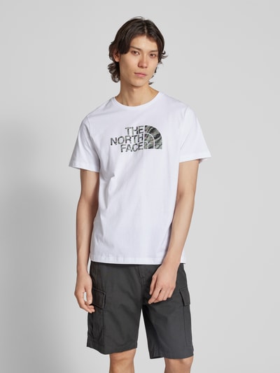 The North Face T-shirt z nadrukiem z logo model ‘EASY’ Biały 4