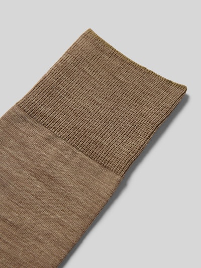 FALKE Socken mit geripptem Abschluss Beige 2