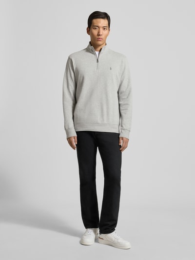 Polo Ralph Lauren Sweatshirt met labelstitching Middengrijs gemêleerd - 1