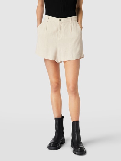 Review Shorts mit Bundfalten Modell  Beige 4