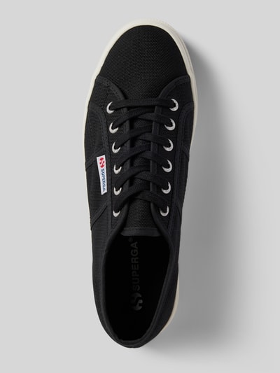 Superga Sneaker in unifarbenem Design mit Label-Detail Black 4