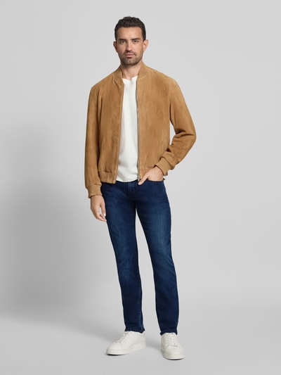 Pierre Cardin Tapered Fit Jeans im 5-Pocket-Design Modell 'Lyon' Dunkelblau 1