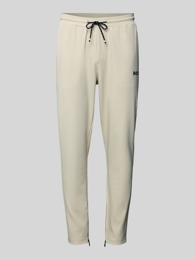 BOSS Green Regular fit sweatbroek met tunnelkoord, model 'JT_TOC' Beige - 2