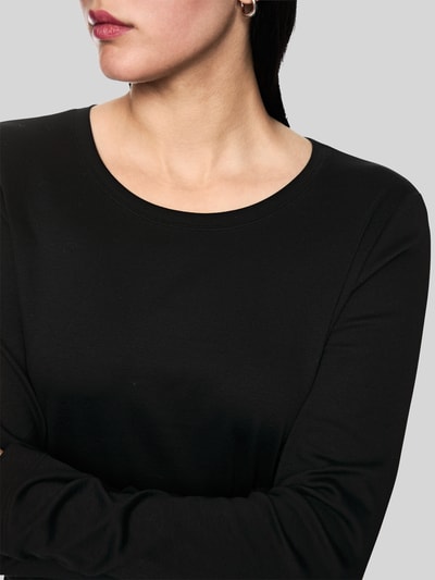 Marc Cain Langarmshirt mit Rundhalsausschnitt BLACK 3