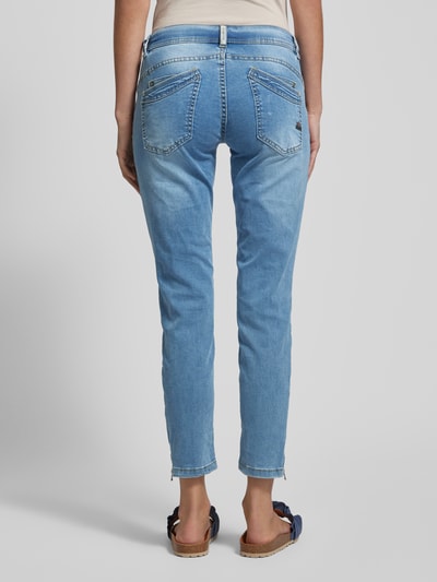 Buena Vista Slim Fit Caprijeans mit Reißverschlüssen Modell 'Malibu' Hellblau 5