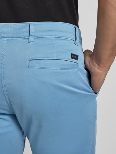 BOSS Orange Regular Fit Chino mit Gürtelschlaufen Hellblau 3