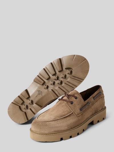 JOOP! SHOES Loafers aus Leder mit profilierter Sohle Beige 4