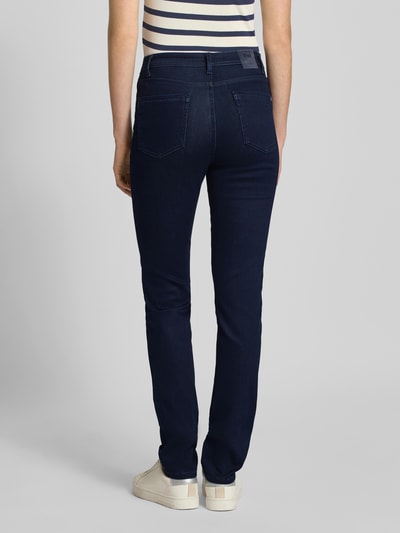 Brax Jeansy o kroju slim fit z efektem znoszenia model ‘MARY THERMO’ Ciemnoniebieski 5