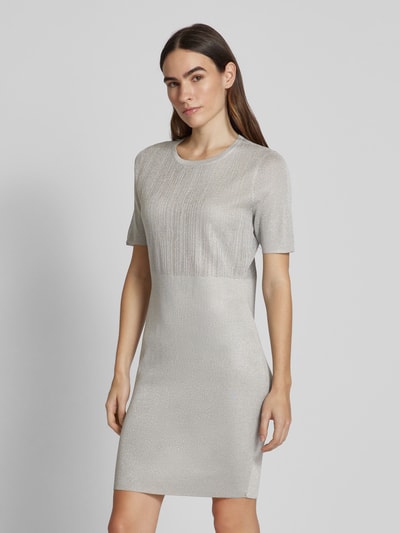 ARMANI EXCHANGE Knielanges Kleid mit Rundhalsausschnitt Silber 4