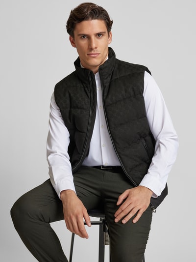 JOOP! Collection Bodywarmer met opstaande kraag, model 'Kornez' Zwart - 3