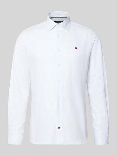 Tommy Hilfiger Regular fit zakelijk overhemd van puur katoen Bleu - 2