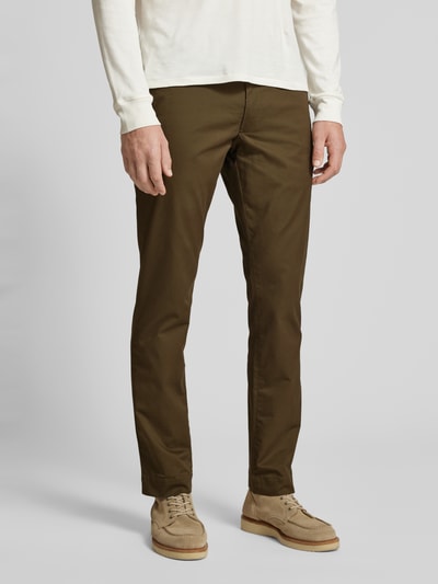 Polo Ralph Lauren Slim stretch fit chino met riemlussen Olijfgroen - 4