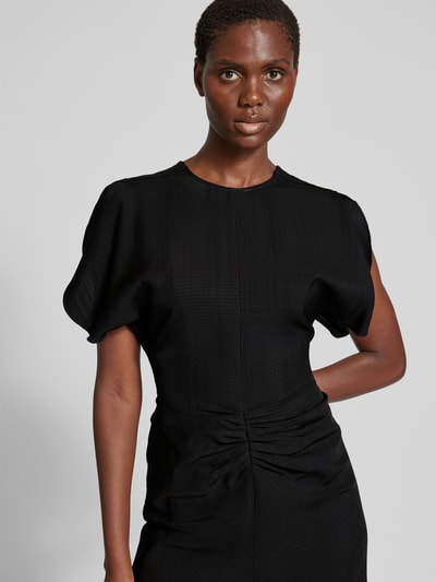 Victoria Beckham Knielanges Kleid aus reiner Viskose Black 3