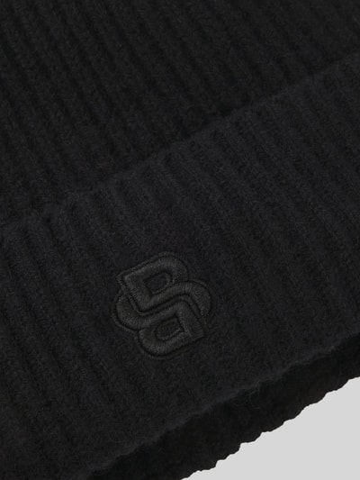 BOSS Beanie van een mix van wol en kasjmier, model 'LEAH' Zwart - 4