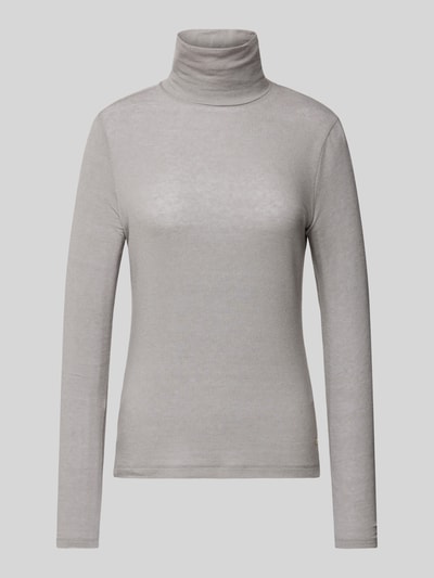 Windsor Longsleeve mit Stehkragen Mittelgrau 2