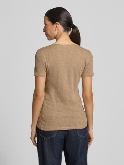 Marc O'Polo Regular Fit T-Shirt aus reiner Baumwolle Beige 5