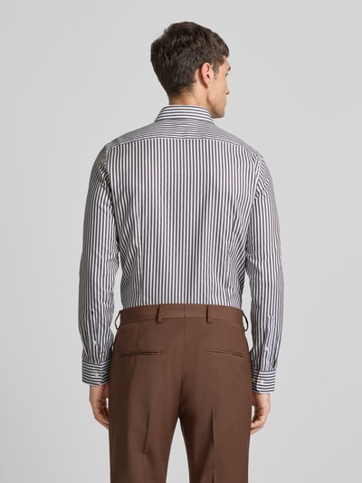 SEIDENSTICKER Slim Fit Business-Hemd mit Knopfleiste Mittelbraun 5