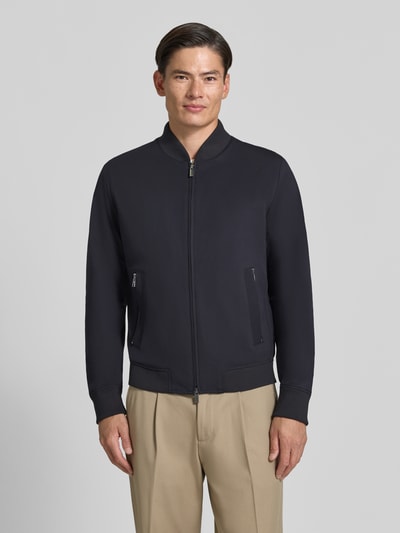 BOSS Boxy Fit Bomberjacke mit Viskose-Anteil Modell 'Hanry BMB' Black 4