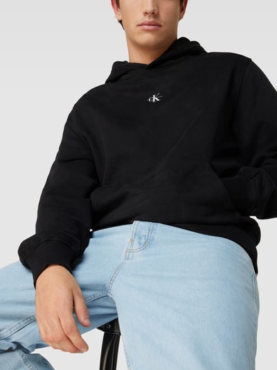 Calvin Klein Jeans Hoodie mit Label-Print Black 3