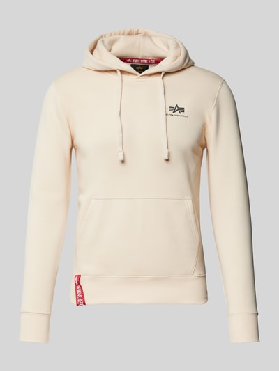 Alpha Industries Hoodie mit Label-Print Offwhite 2