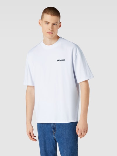 Pegador Oversized T-shirt met labelprint, model 'CRAIL' Wit - 4