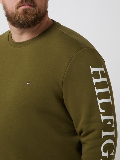 Tommy Hilfiger Big & Tall PLUS SIZE sweatshirt met logo Groen - 3