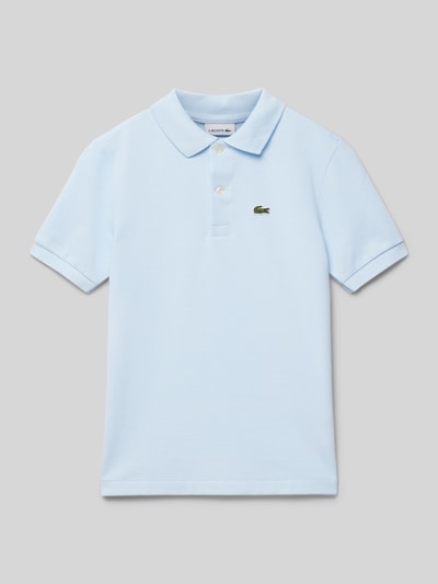 Lacoste Poloshirt met labelstitching Bleu - 1