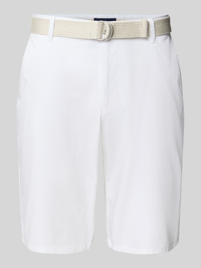 Christian Berg Men Bermudas mit französischen Eingrifftaschen Weiss 2