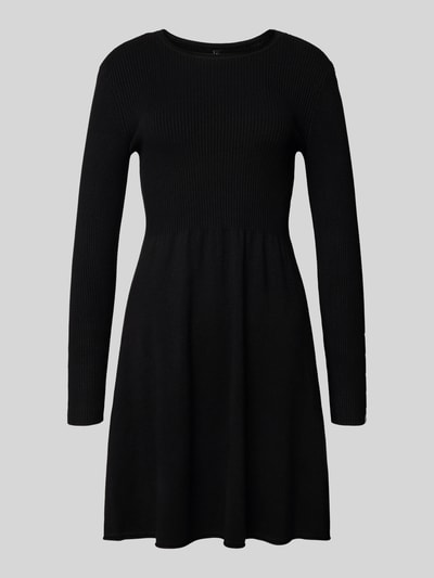 Only Getailleerde gebreide jurk van viscosemix, model 'NATASCHA' Zwart - 2