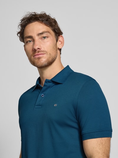 Christian Berg Men Regular fit poloshirt met logostitching Petrol - 3