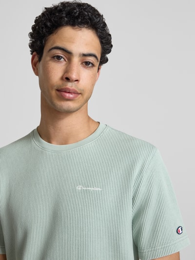 Champion T-Shirt mit Strukturmuster und Label-Stitchings Lind 3
