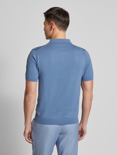 Christian Berg Men Poloshirt mit Label-Detail Jeansblau 5