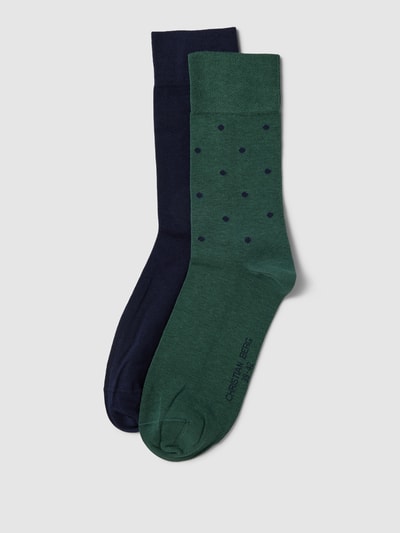 Christian Berg Men Socken mit Allover-Muster Bottle 1