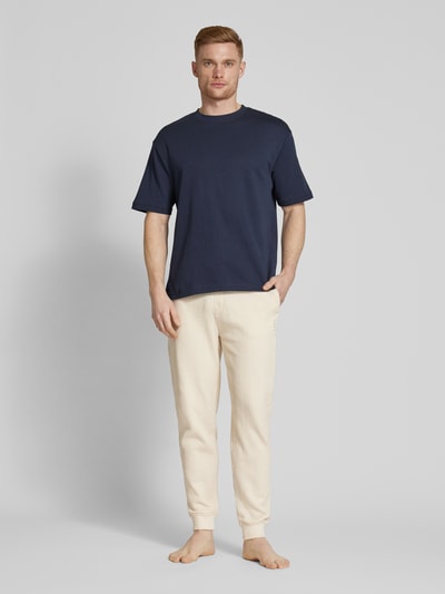 BOSS Sweatpants mit Label-Details Modell 'Structure' Ecru 1